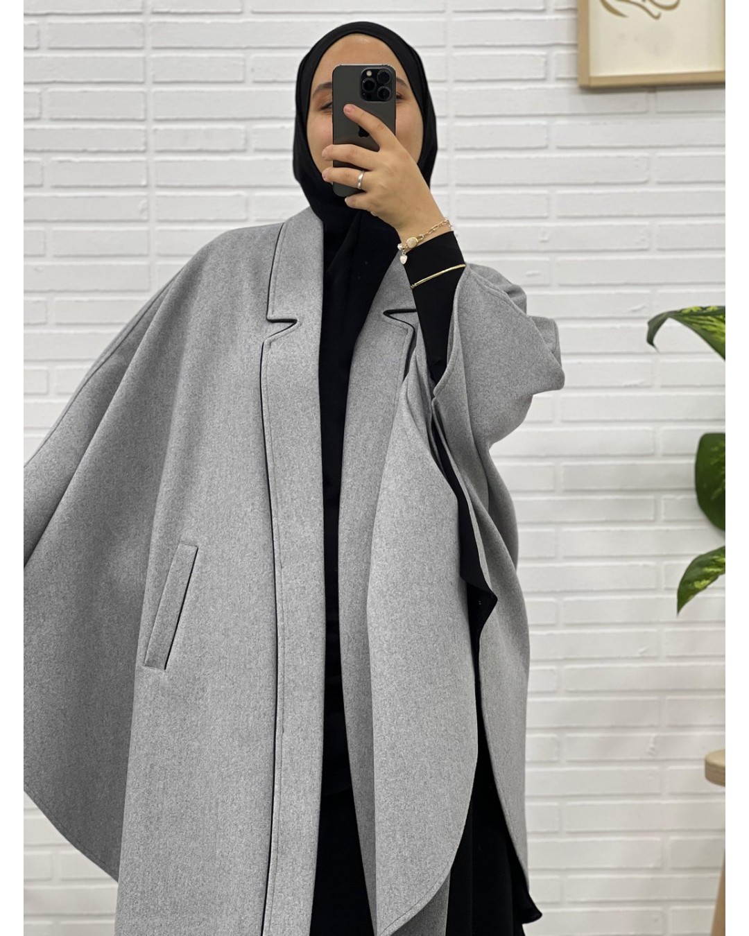 Yakalı Grey 95 cm Panço