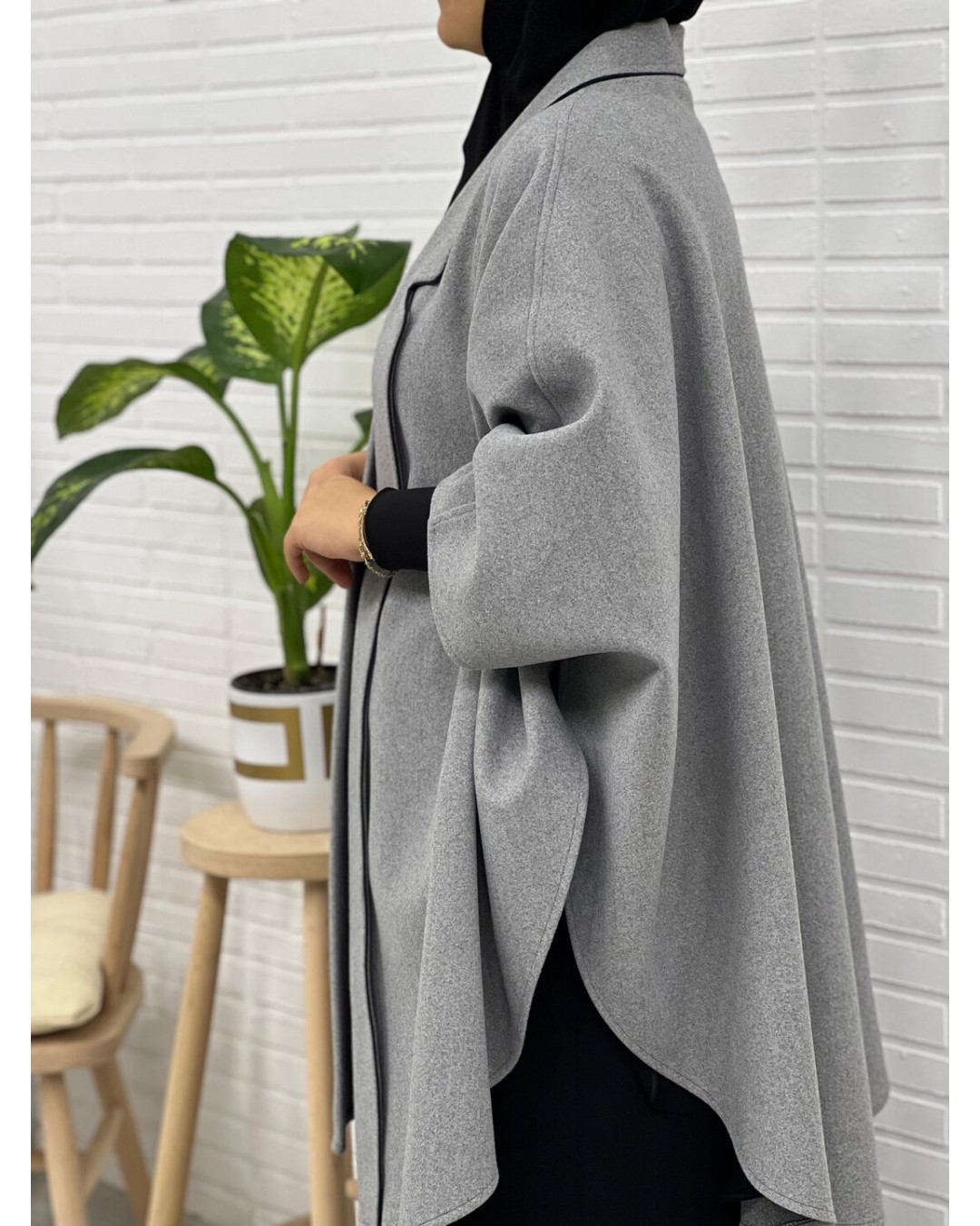 Yakalı Grey 95 cm Panço