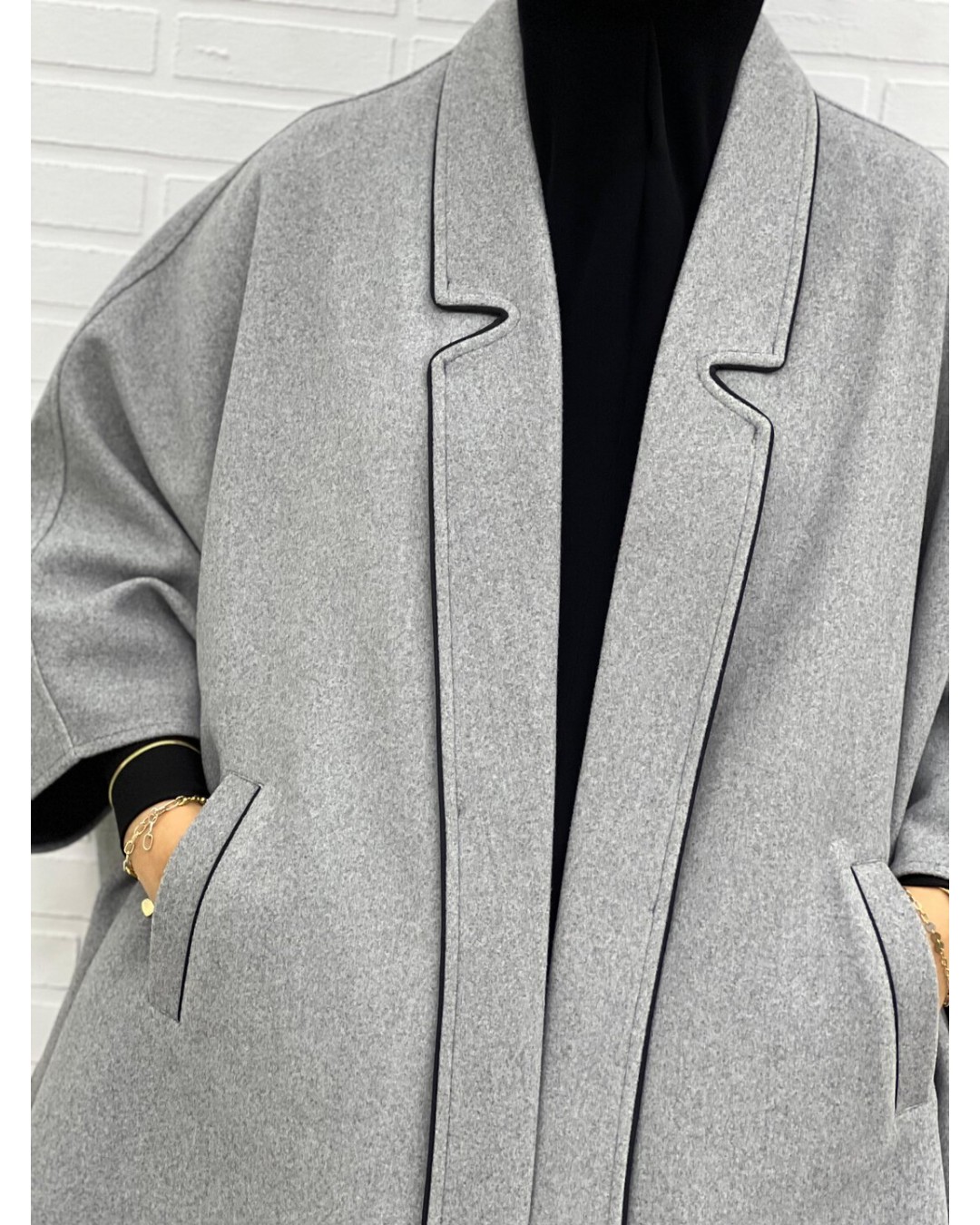 Yakalı Grey 95 cm Panço