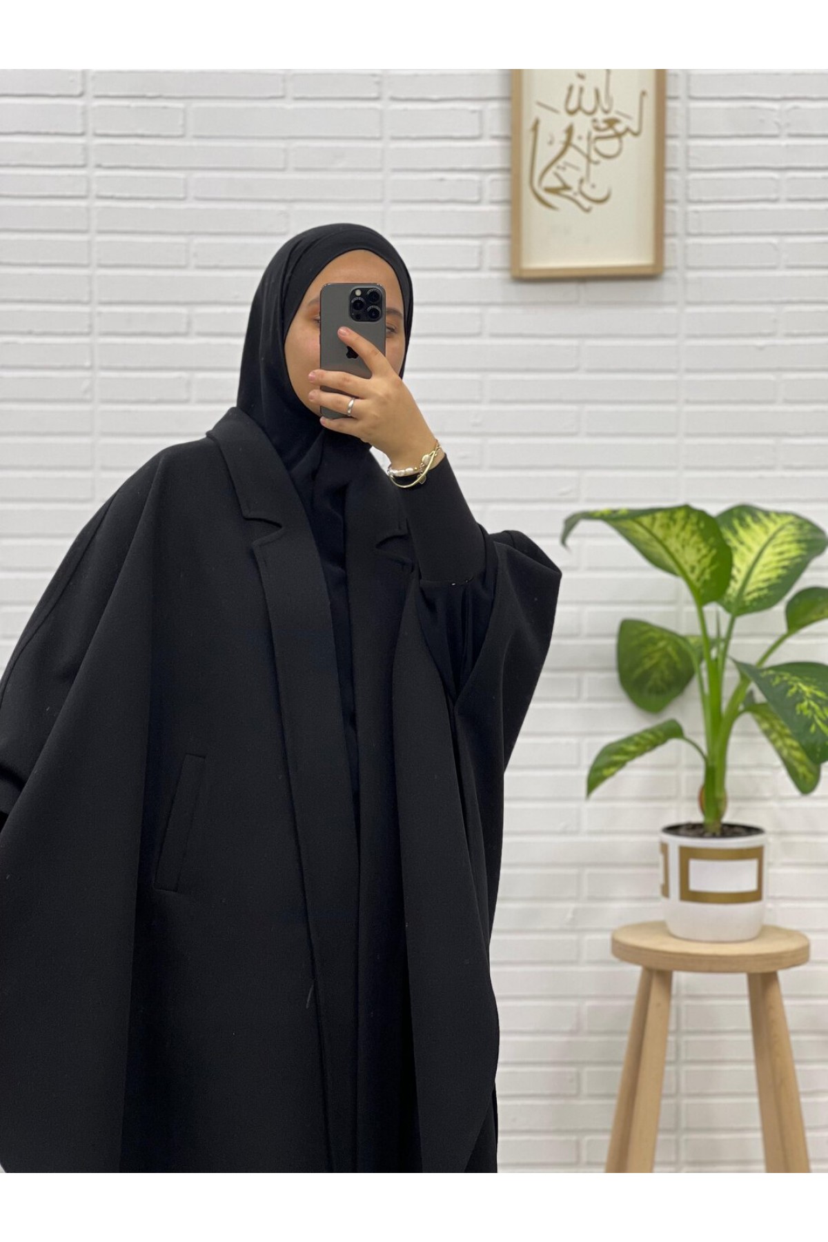 Sade yakalı 120 cm Tak çıkar kapişon panço Sade yakalı 120 cm Tak çıkar kapişon panço