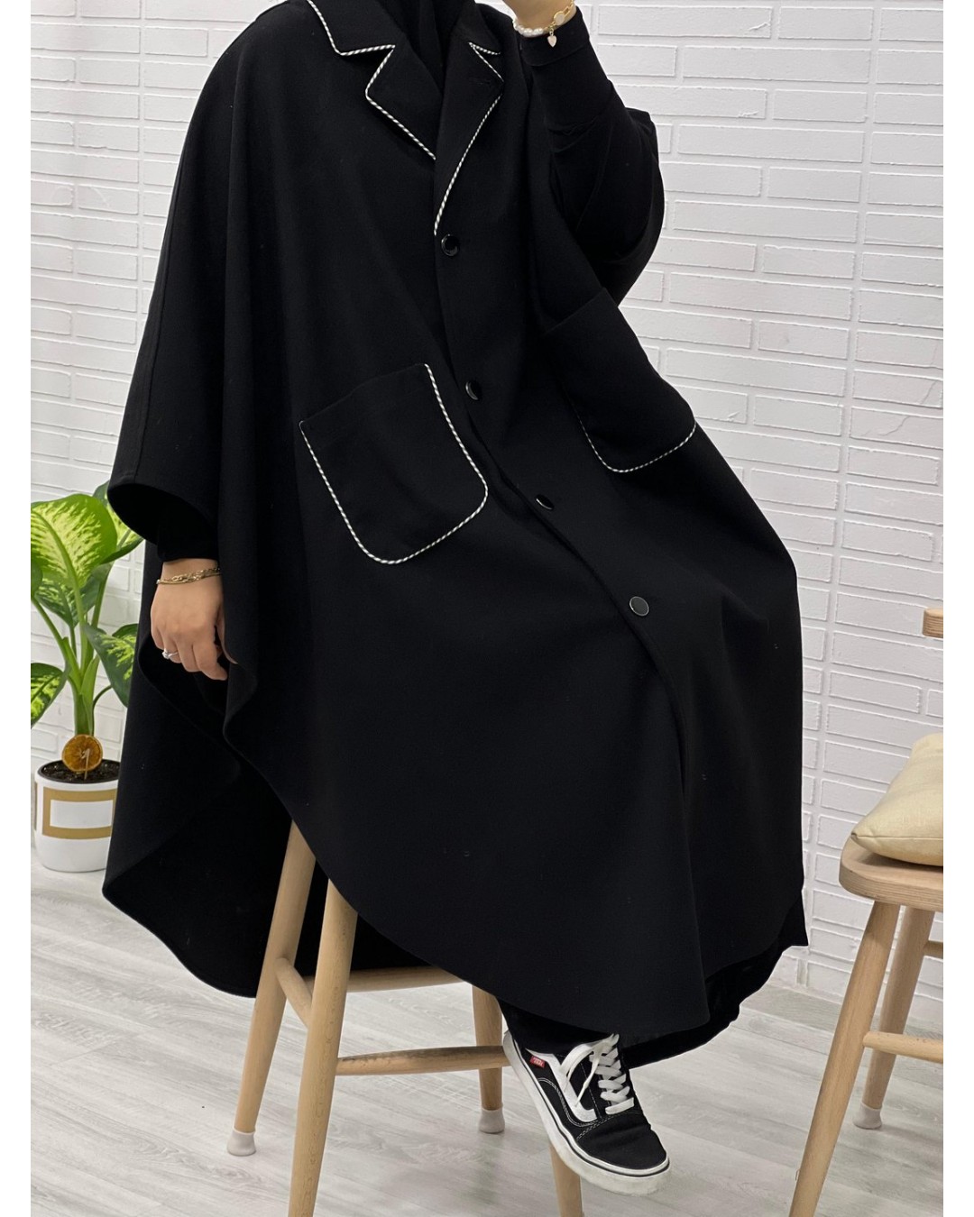 Kaşe Nihayet 120 cm Panço Kaşe Nihayet 120 cm Panço