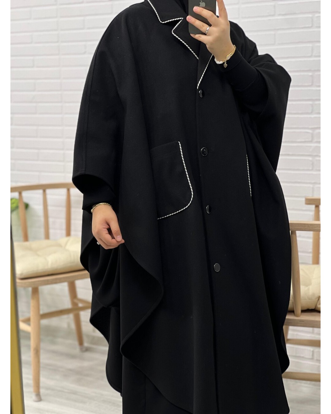 Kaşe Nihayet 120 cm Panço Kaşe Nihayet 120 cm Panço