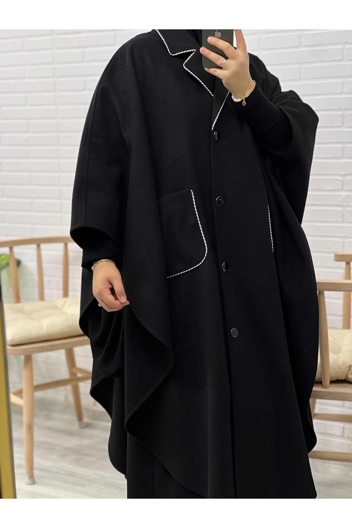 Kaşe Nihayet 120 cm Panço Kaşe Nihayet 120 cm Panço