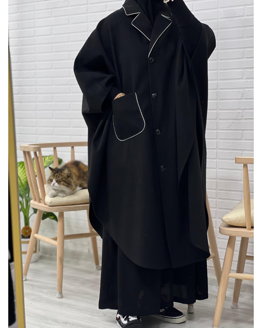 Kaşe Nihayet 120 cm Panço Kaşe Nihayet 120 cm Panço