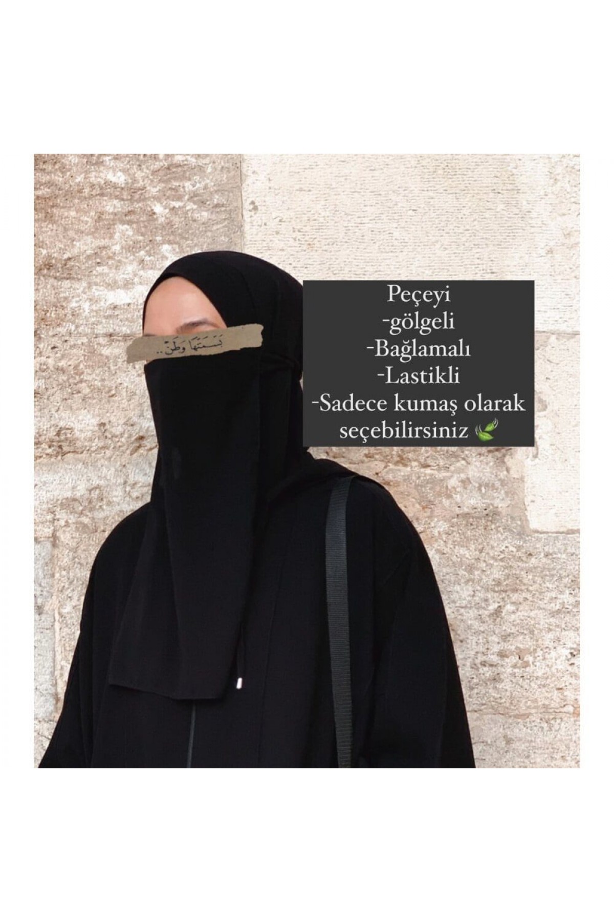 Süper soft krep Bağlama peçe