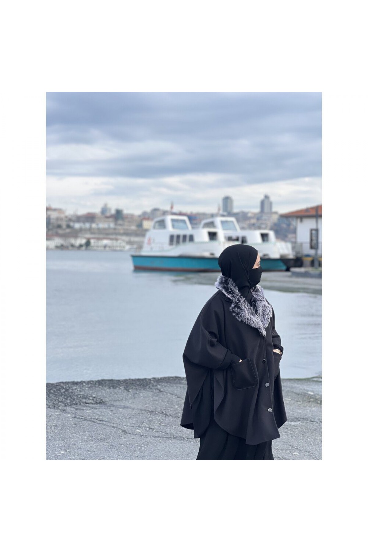 Kaşe Karma Yaka Panço