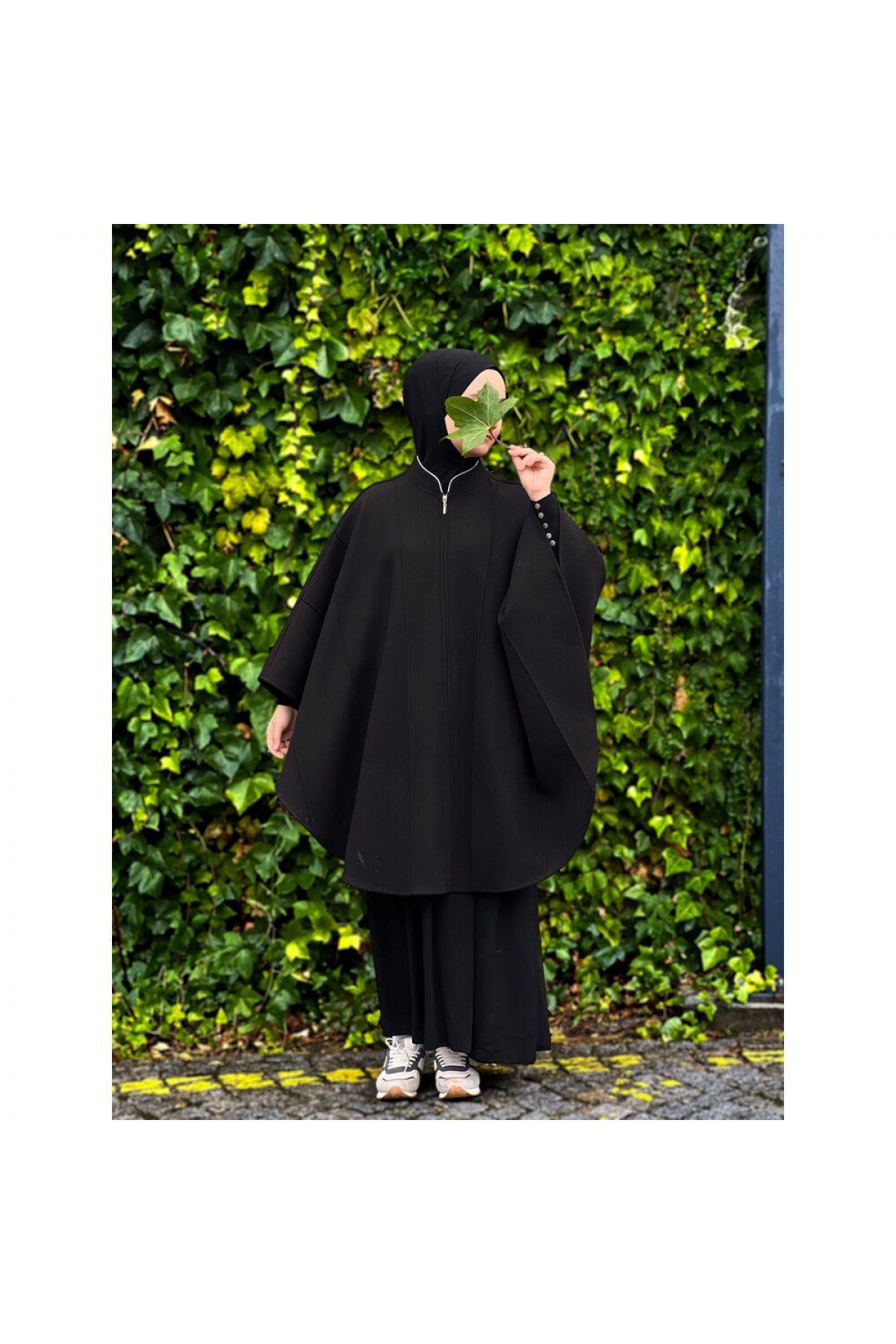 Nervürlü Hakim yaka panço