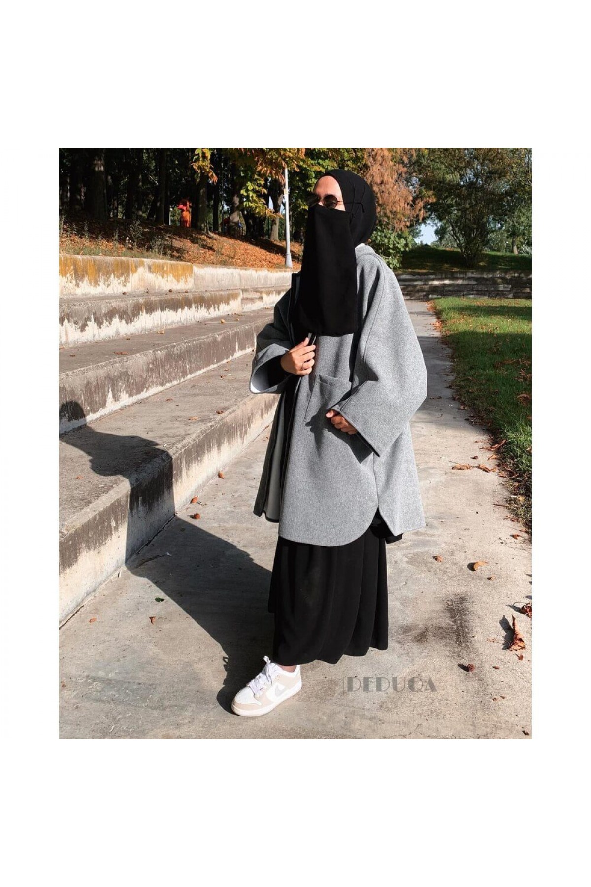 Asil Grey Düz (Kare Cep) Panço