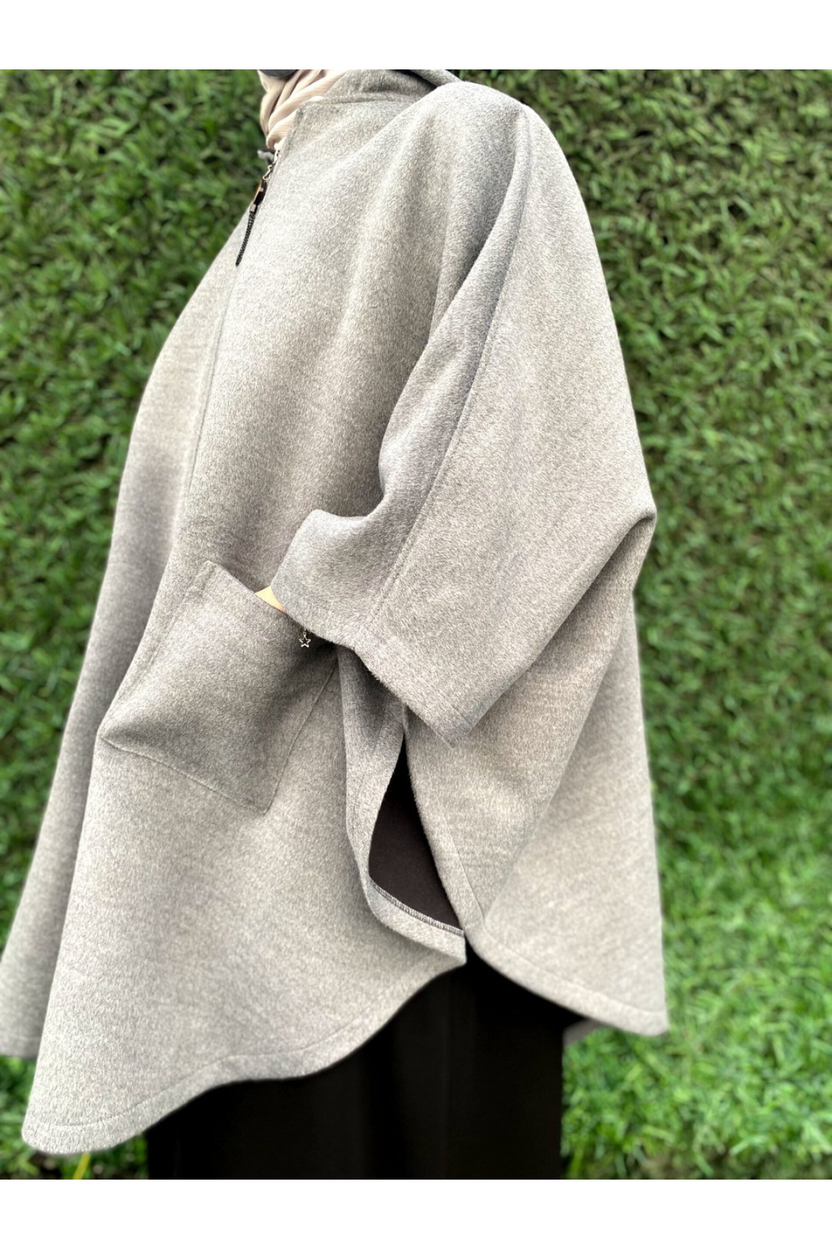 Kaşe Grey Panço Kaşe Grey Panço